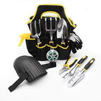 Conjunto de 11 acessórios de jardinagem com saco de arrumação, pulverizador, luvas e ferramentas manuais