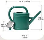 Regador de 3,8 L com bico amovível e sistema antigotejamento – Verde