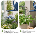 Regador de 3,8 L para plantas de interior e exterior com bico amovível – Azul