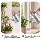 Regador de 3,8 L com bico destacável para plantas de interior e jardim – Prateado