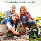 Conjunto de 8 ferramentas de jardinagem em liga de alumínio com saco de arrumação – Verde