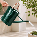 Regador de 3,8 L para plantas de interior e jardim com bico destacável – Verde