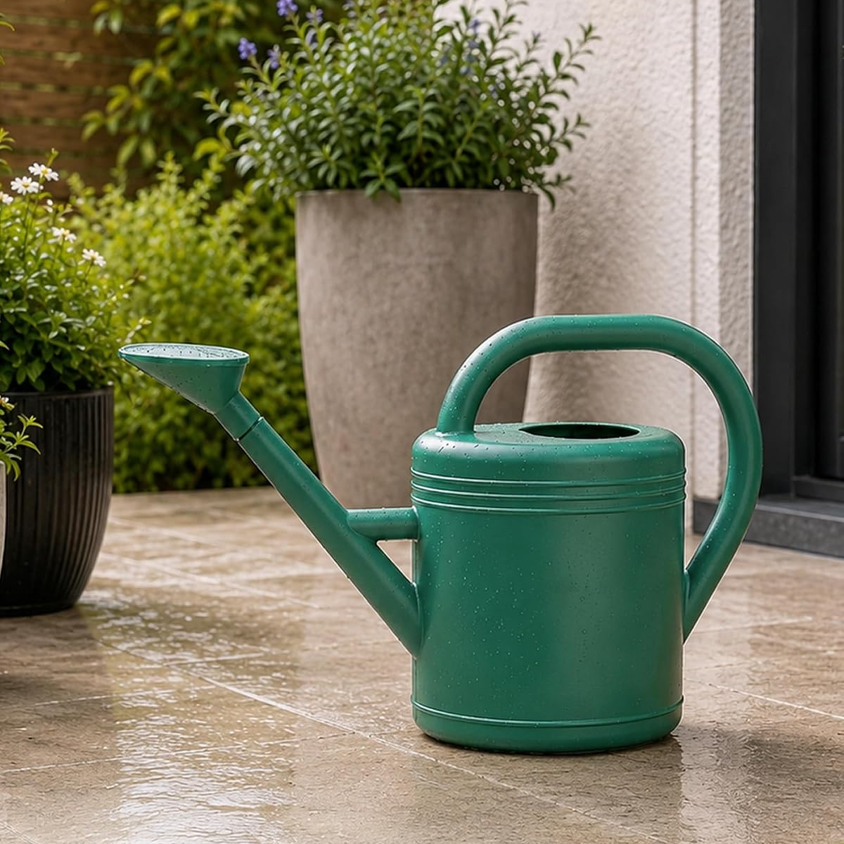 Regador de 3,8 L com bico amovível e sistema antigotejamento – Verde